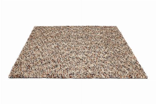 Bild: Schurwollteppich Dots (Grau/Braun; 250 x 350 cm)