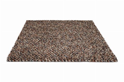 Bild: Schurwollteppich Dots (Braun; 140 x 200 cm)