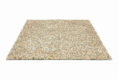 Bild: Schurwollteppich Dots (Bunt/Creme; 170 x 240 cm)