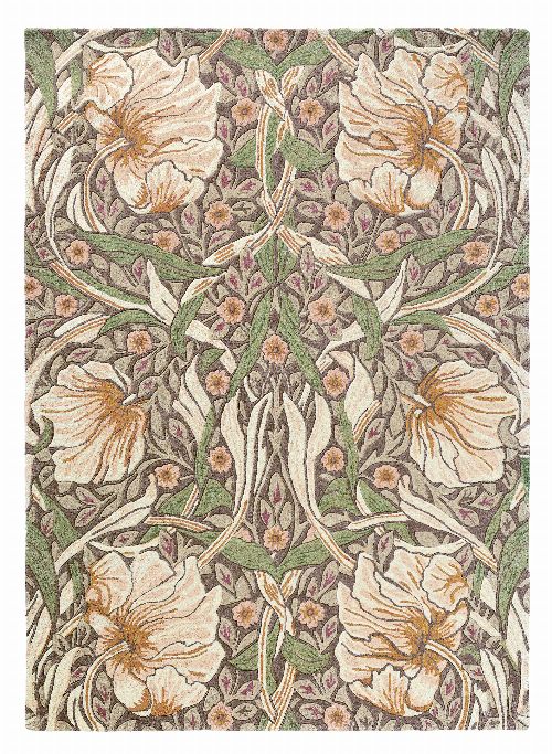 Bild: Morris & Co. Designerteppich Pimpernel (Aubergine; 140 x 200 cm)