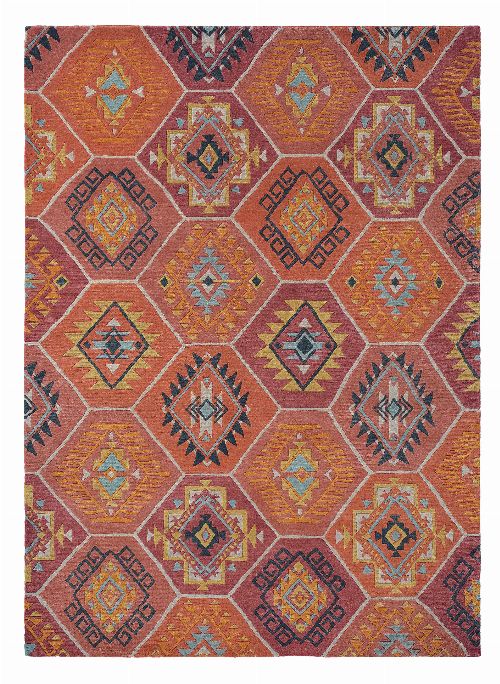 Bild: Brink&Campman Schurwollteppich Yara Nomad 33403 - Orange