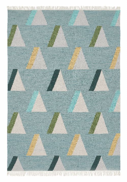 Bild: Brink&Campman Teppich Kashba wigwam (Hellblau; 250 x 350 cm)