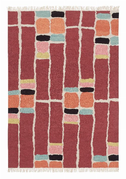 Bild: Brink&Campman Teppich Kashba stack (Rot; 250 x 350 cm)