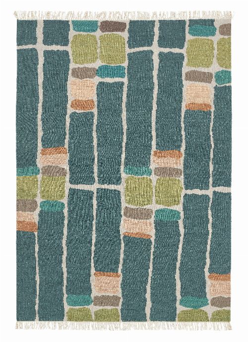Thumbnail: Brink&Campman Teppich Kashba stack (Blaugrün; 140 x 200 cm)
