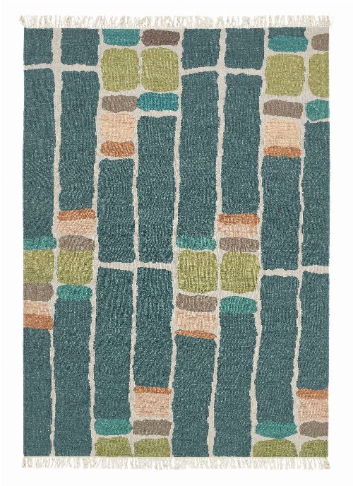 Bild: Brink&Campman Teppich Kashba stack (Blaugrün; 160 x 230 cm)