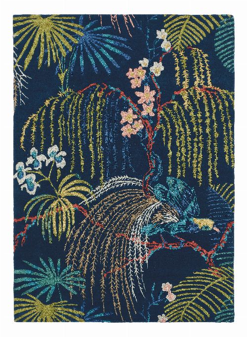 Bild: Sanderson Teppich Rain Forest 50708 (Tropical Night; 250 x 350 cm)