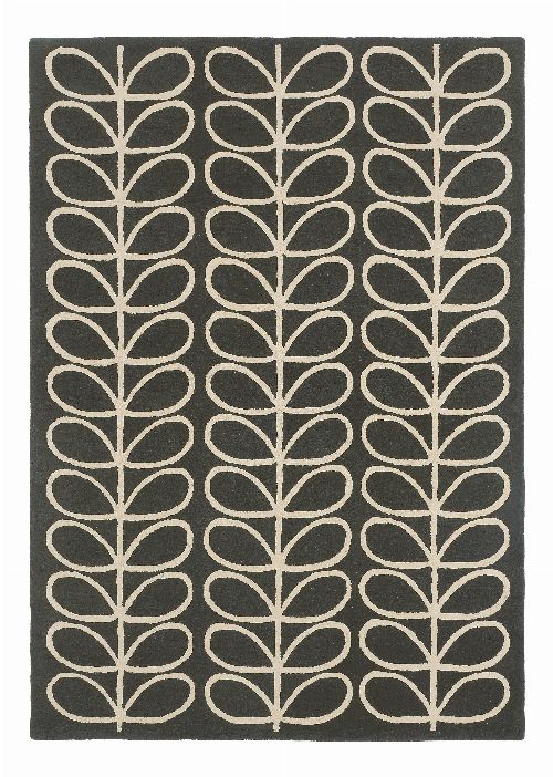 Bild: Orla Kiely Designerteppich Linear Stem Slate (Grau; 120 x 180 cm)