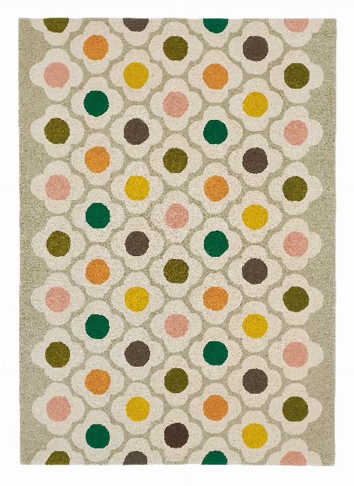 Bild: Orla Kiely Designerteppich Spot Flower Multi (Bunt; wishsize)