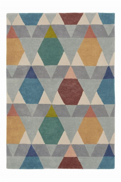 Bild: Schurwollteppich Estella Vases (Dunkelgrau; 140 x 200 cm)