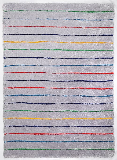 Bild: Teppich Soft - Hidden Stripes (Grau Multi; 200 x 140 cm)