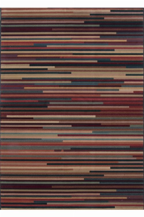 Bild: Streifenteppich Gabiro Des.1728 (Multicolor; 200 x 200 cm)
