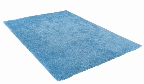 Bild: Hochflor Teppich - Soft Uni (Light Blue)