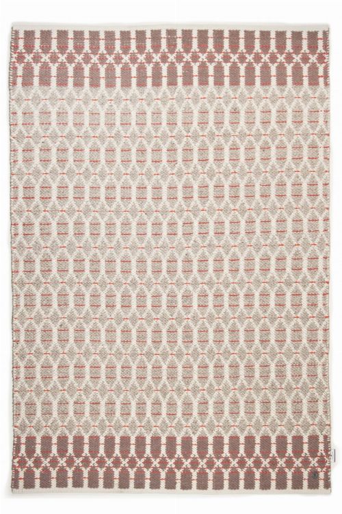 Bild: Teppich Smooth Comfort - Small Pattern (Rot; 65 x 135 cm)