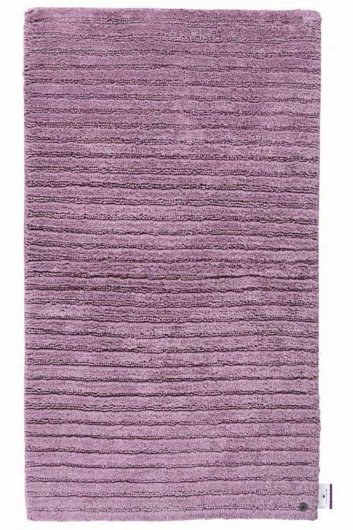 Bild: Tom Tailor Badezimmerteppich Cotton Stripe (Lila; 60 x 60 cm)