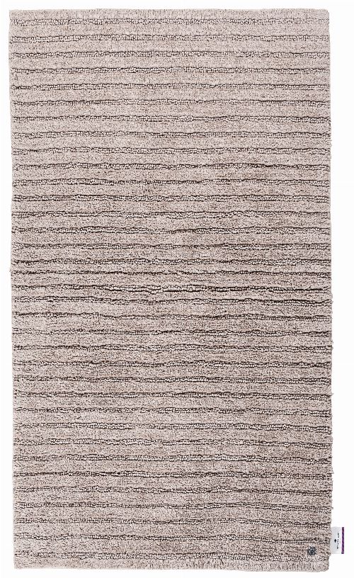 Bild: Tom Tailor Badezimmerteppich Cotton Stripe (Sandbeige; 100 x 60 cm)