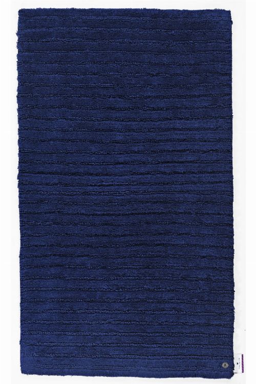 Bild: Tom Tailor Badezimmerteppich Cotton Stripe (Navy; 100 x 60 cm)