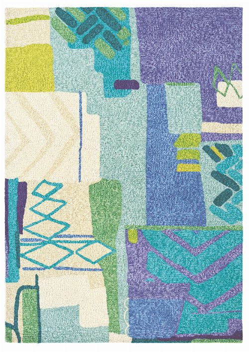 Bild: bluebellgray Schurwollteppich Atlas 19808 - Bunt