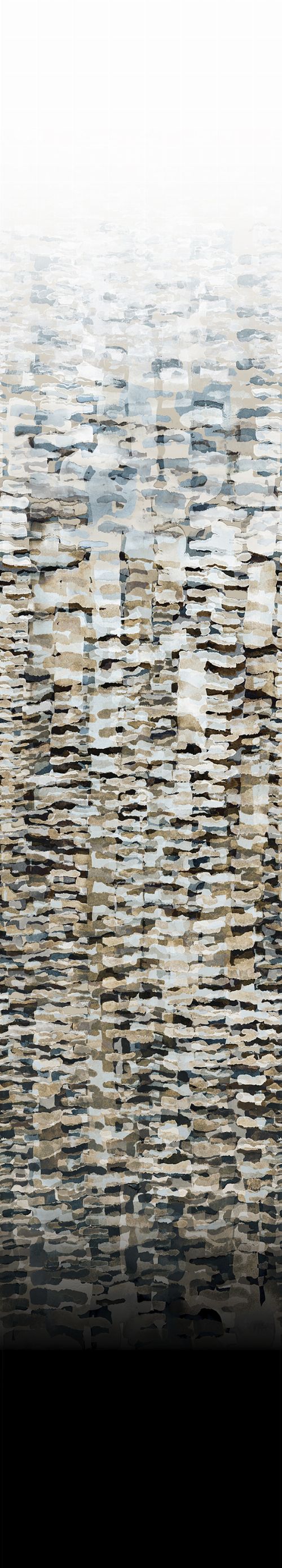 Bild: Marburg Fototapete Silk Road 46533 Aquarelldesign (Schwarz)