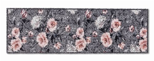 Thumbnail: ASTRA Schmutzfangmatte - Pure und Soft Blumen (Grau; 150 x 50 cm)