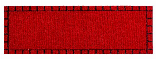Bild: ASTRA Schmutzfangmatte - Miabella Kästchenbordüre (Rot; 150 x 50 cm)