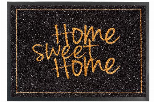Bild: ASTRA Schmutzfangmatte - Homelike Home sweet home (Schwarz/Gold)