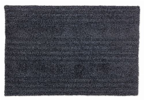 Bild: SCHÖNER WOHNEN Badematte - Bahamas Streifen (Anthrazit; 110 x 67 cm)