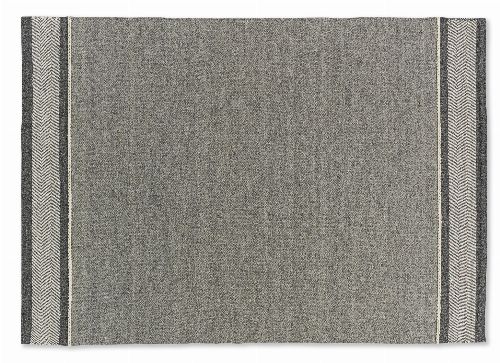 Bild: SCHÖNER WOHNEN Flachgewebeteppich - Botana Blockstreifen (Beige/Grau; 240 x 170 cm)