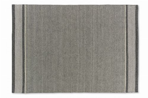 Bild: SCHÖNER WOHNEN Flachgewebeteppich - Botana Blockstreifen (Beige/Grau; 300 x 200 cm)
