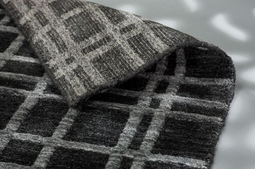 Bild: SCHÖNER WOHNEN Flachgewebeteppich - Cosetta Gitter (Silber; 300 x 200 cm)