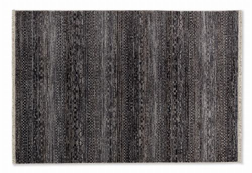 Bild: SCHÖNER WOHNEN Kurzflorteppich - Mystik Vintage Streifen (Dunkelgrau; 185 x 133 cm)