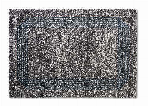 Bild: ASTRA Hochflorteppich - Savona Bordüre (Grau/Blau; 290 x 200 cm)
