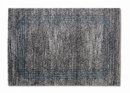 Thumbnail: ASTRA Hochflorteppich - Savona Bordüre (Grau/Blau; 130 x 67 cm)