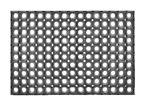 Bild: ASTRA Gummimatte - Quadro light (Schwarz; 60 x 40 cm)