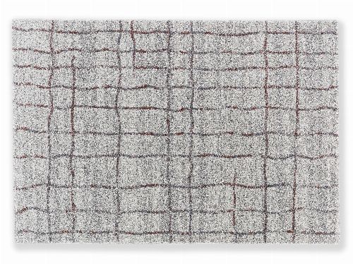 Bild: Astra Hochflor Teppich Savona - Gitter - Aubergine
