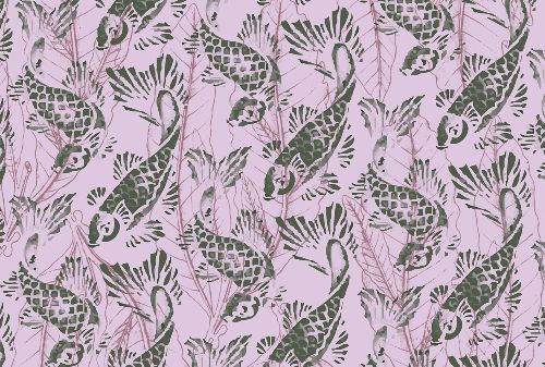 Bild: AP Digital - Purple Koi - 150g Vlies