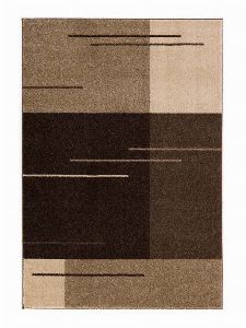 Bild: Kurzflor Teppich Samoa - Formen Mix (Haselnuss; 67 x 130 cm)