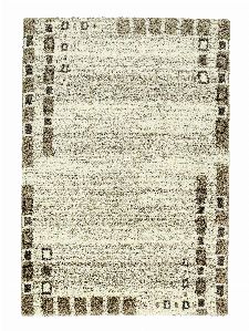 Bild: Astra Hochflor Teppich Rivoli - Bordüre Kästchen (Braun; 190 x 133 cm)
