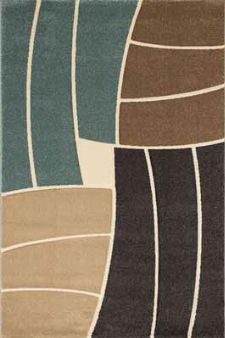 Bild: Teppich Florenz - Funny Stripes - (Blau)
