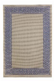 Bild: Outdoor Teppich Griechische Bordüre (Blau; 160 x 230 cm)