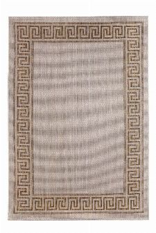 Bild: Outdoor Teppich Griechische Bordüre (Braun; 160 x 230 cm)
