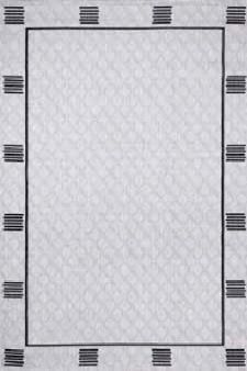 Bild: Outdoor Teppich - Border Line (Grau)