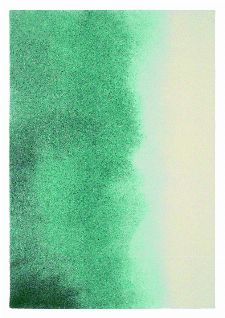 Bild: Teppich Teal paintbox (Blau/Weiß; 200 x 280 cm)
