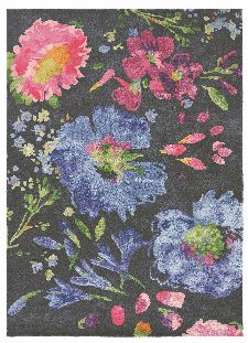Bild: Bluebellgray Schurwollteppich Kippen 18705 (Bunt; 200 x 280 cm)