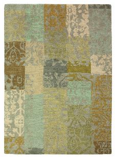 Bild: Designer Vintageteppich Yara Patchwork 194001 (Creme; 170 x 240 cm)