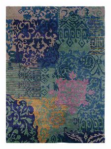 Bild: Vintage Schurwollteppich Yara Venice 196208 (Blau; 200 x 300 cm)
