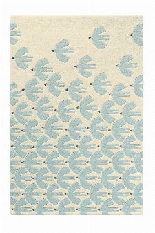 Bild: Scion Schurwollteppich Pajaro (Blau; 120 x 180 cm)