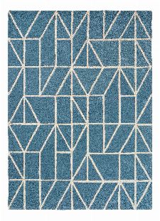 Bild: Scion Schurwollteppich Viso (Blau; 140 x 200 cm)