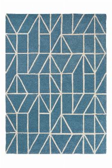 Bild: Scion Schurwollteppich Viso (Blau; 200 x 280 cm)