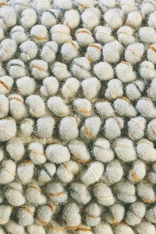 Bild: Designer Webteppich Cobble (Hellgrau; 140 x 200 cm)