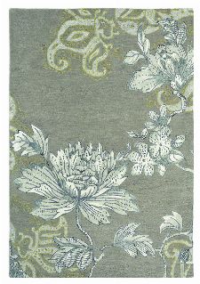 Bild: Schurwollteppich Fable Floral (Grau; wishsize)